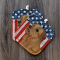 Norfolk Terrier  Americana Pot Holder Set