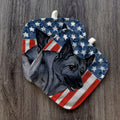 Norwegian Elkhound  Americana Pot Holder Set