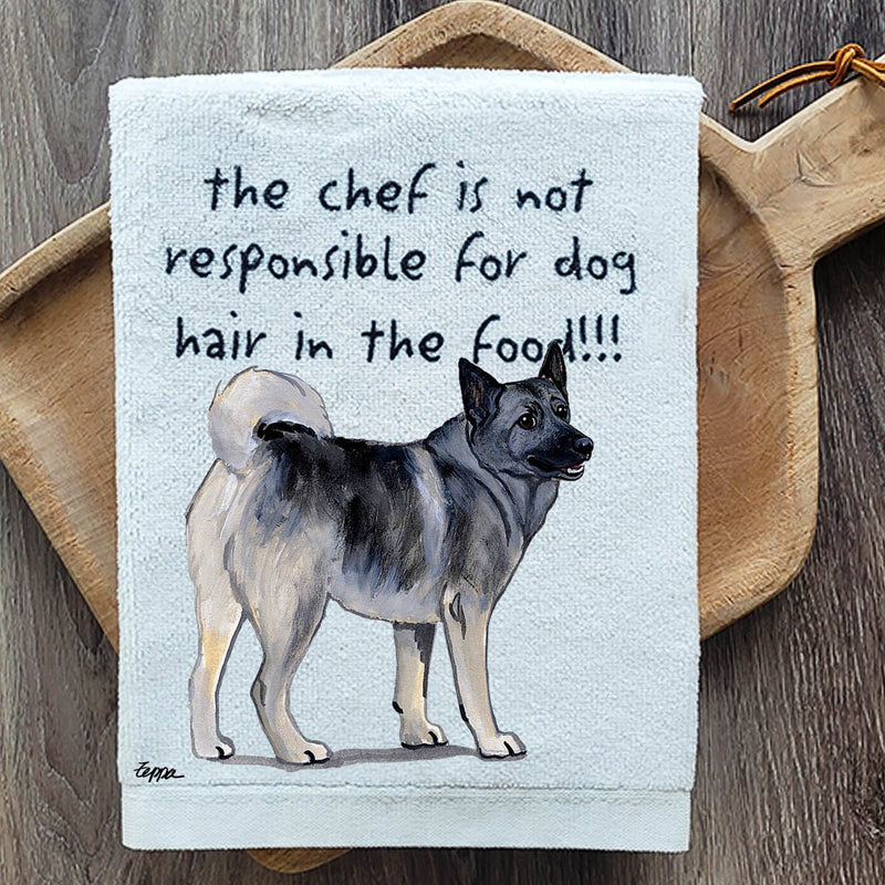 Norwegian Elkhound Dish Towel