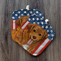 Nova Scotia Duck Toller  Americana Pot Holder Set