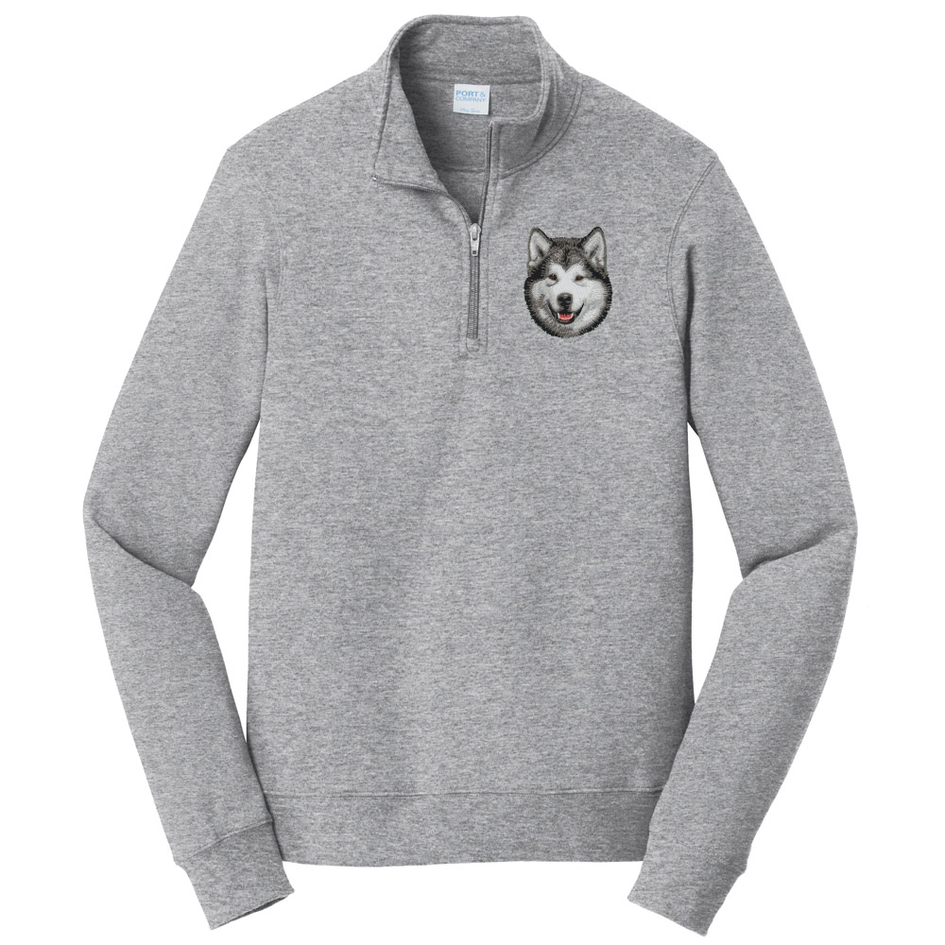 Alaskan Malamute Embroidered Unisex Quarter Zip