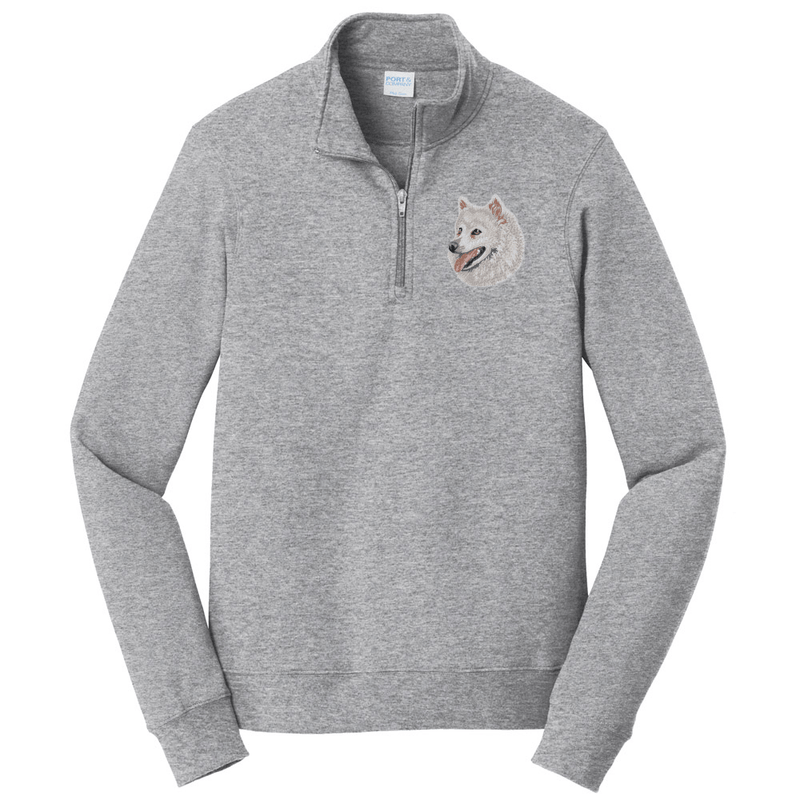 American Eskimo Dog Embroidered Unisex Quarter Zip