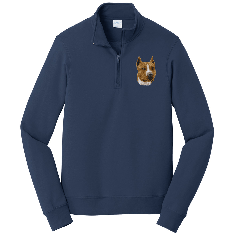 American Staffordshire Terrier Embroidered Unisex Quarter Zip
