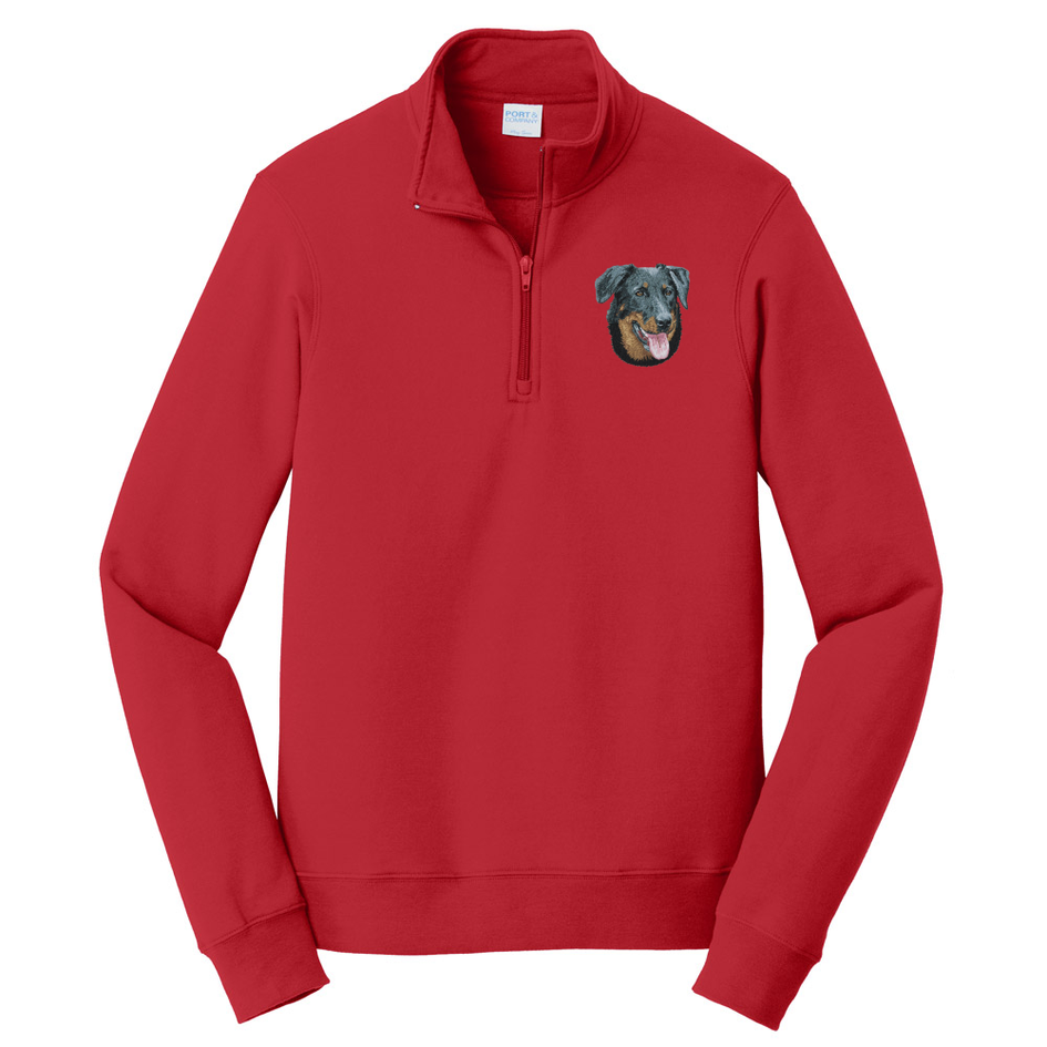 Beauceron Embroidered Unisex Quarter Zip