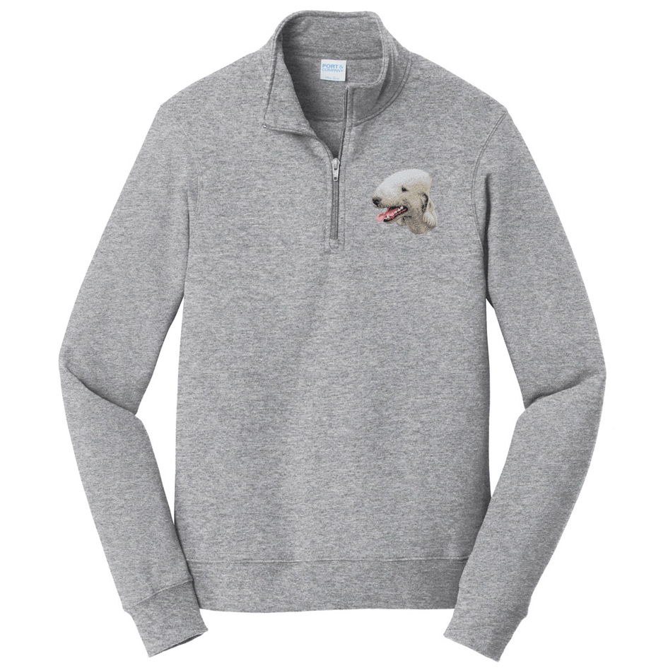 Bedlington Terrier Embroidered Unisex Quarter Zip