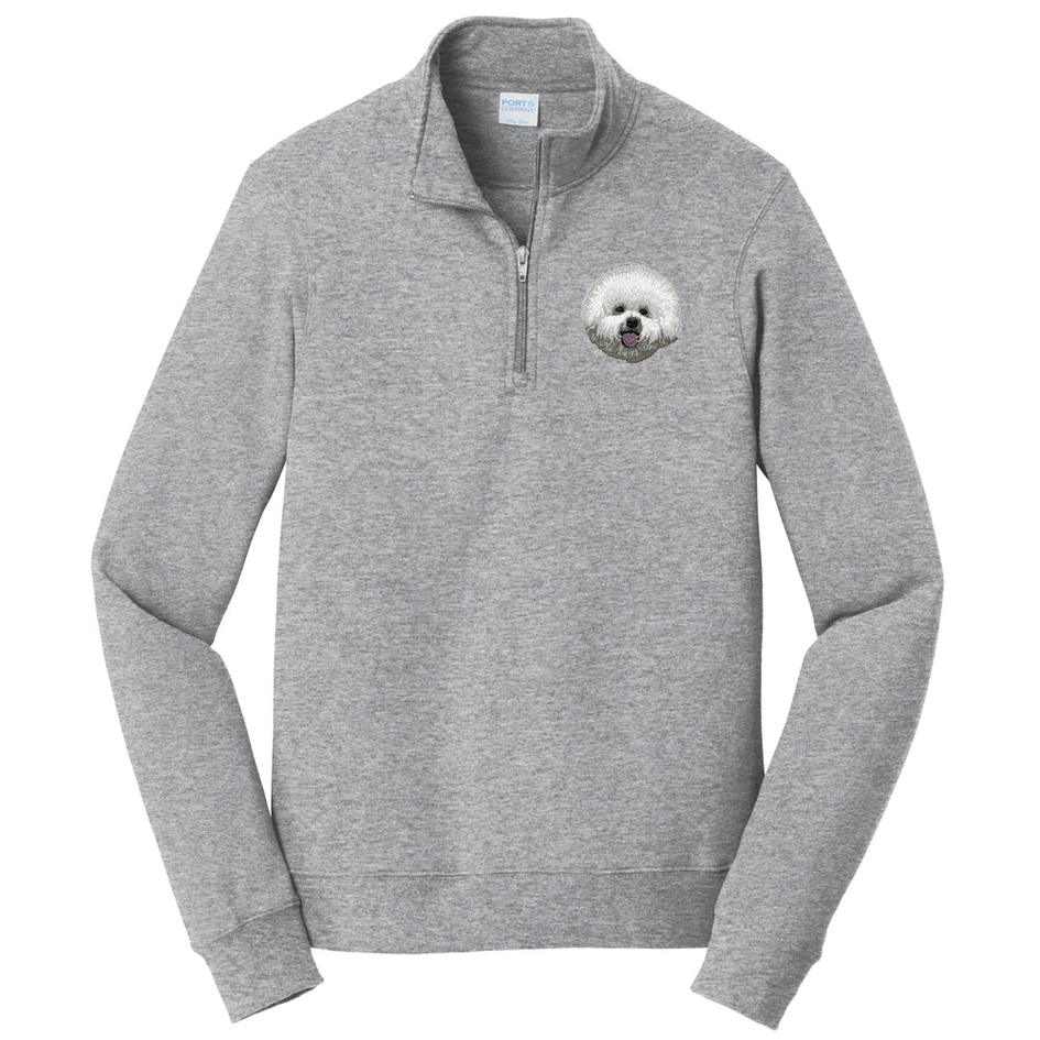Bichon Frise Embroidered Unisex Quarter Zip