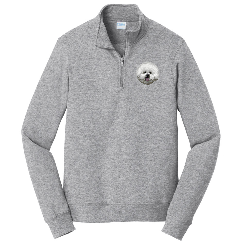 Bichon Frise Embroidered Unisex Quarter Zip