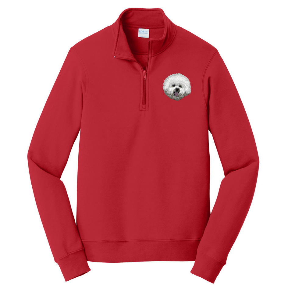 Bichon Frise Embroidered Unisex Quarter Zip
