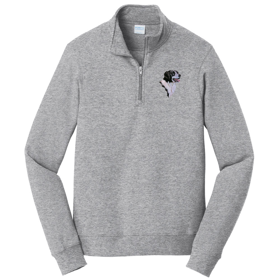 Border Collie Embroidered Unisex Quarter Zip