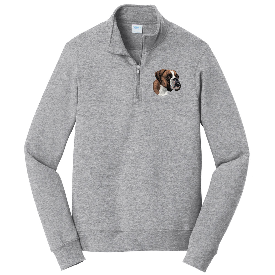 Boxer Embroidered Unisex Quarter Zip
