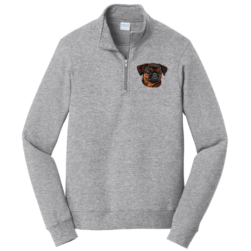 Brussels Griffon Embroidered Unisex Quarter Zip