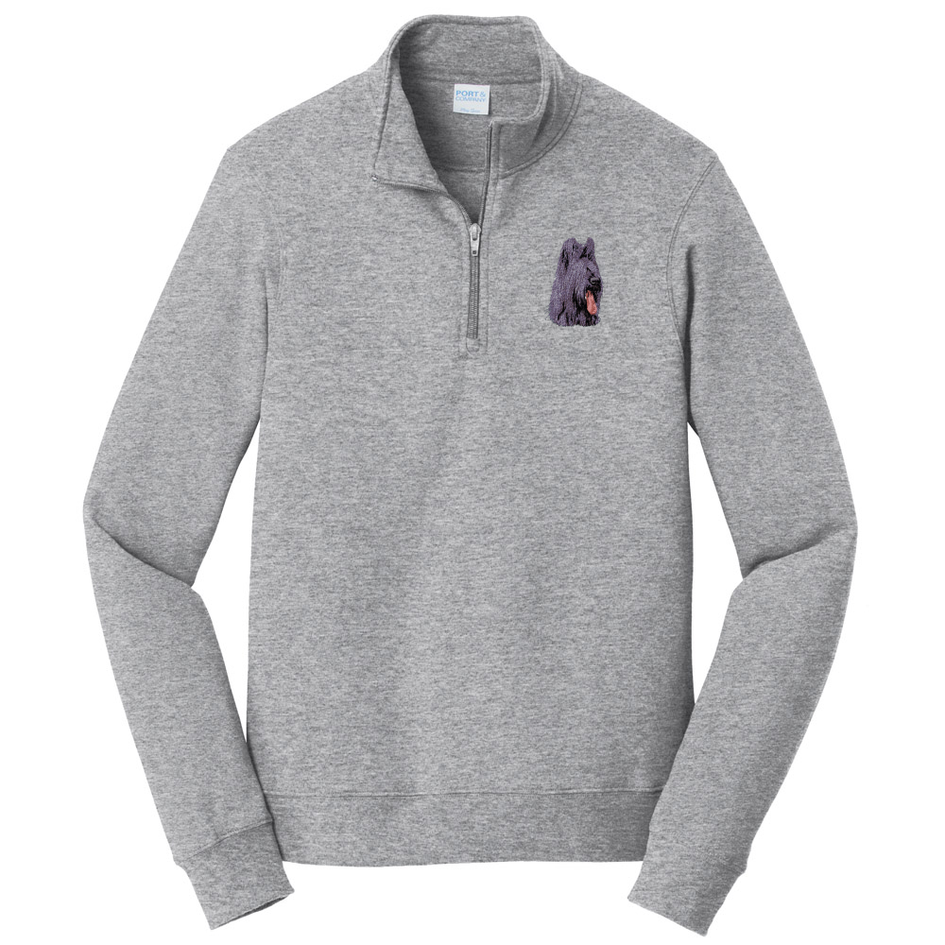 Briard Embroidered Unisex Quarter Zip