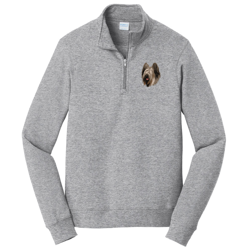 Briard Embroidered Unisex Quarter Zip