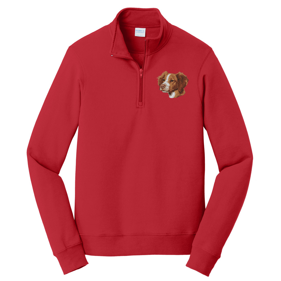 Brittany Embroidered Unisex Quarter Zip