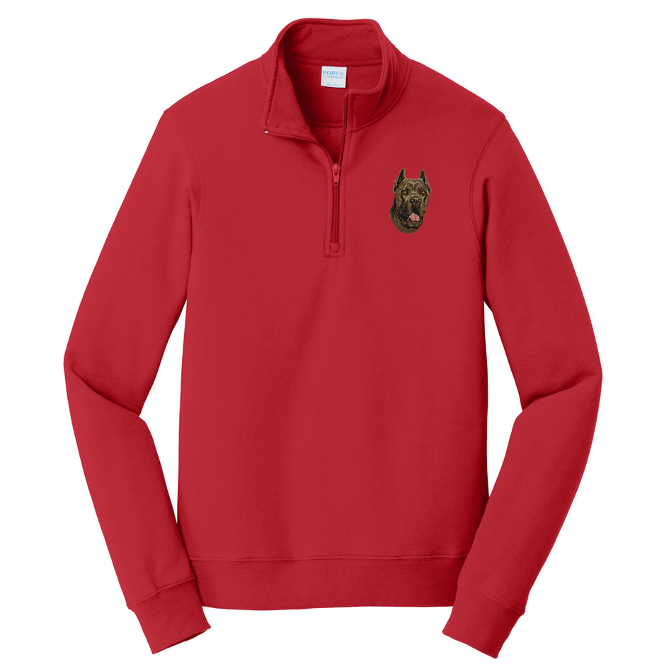 Cane Corso Embroidered Unisex Quarter Zip