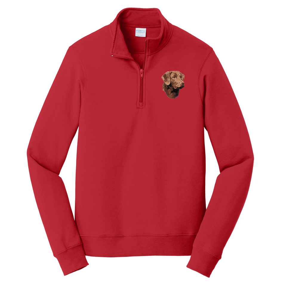 Chesapeake Bay Retriever Embroidered Unisex Quarter Zip