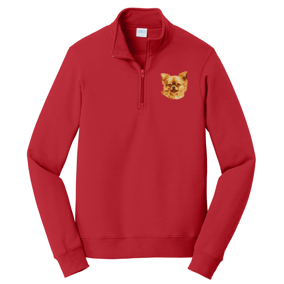 Chihuahua Embroidered Unisex Quarter Zip