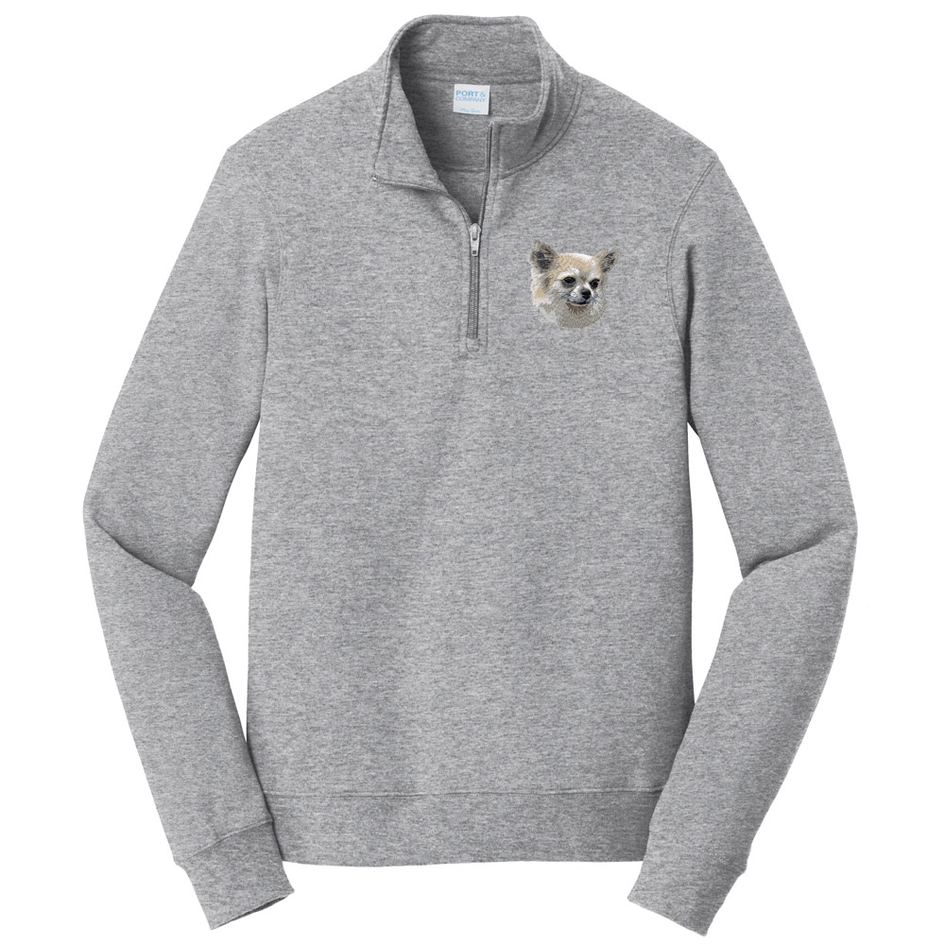 Chihuahua Embroidered Unisex Quarter Zip