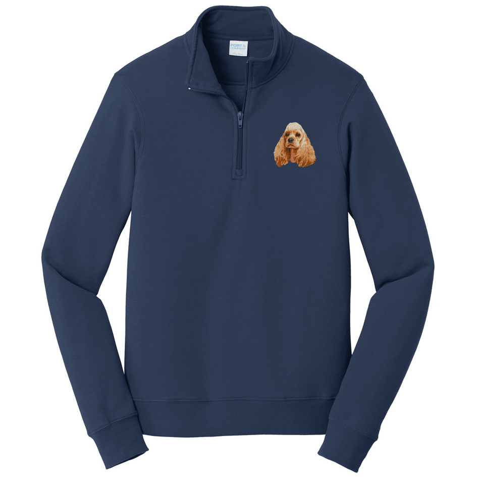 Cocker Spaniel Embroidered Unisex Quarter Zip