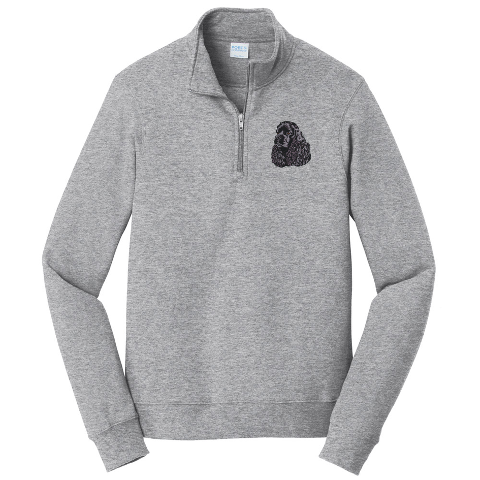 Cocker Spaniel Embroidered Unisex Quarter Zip