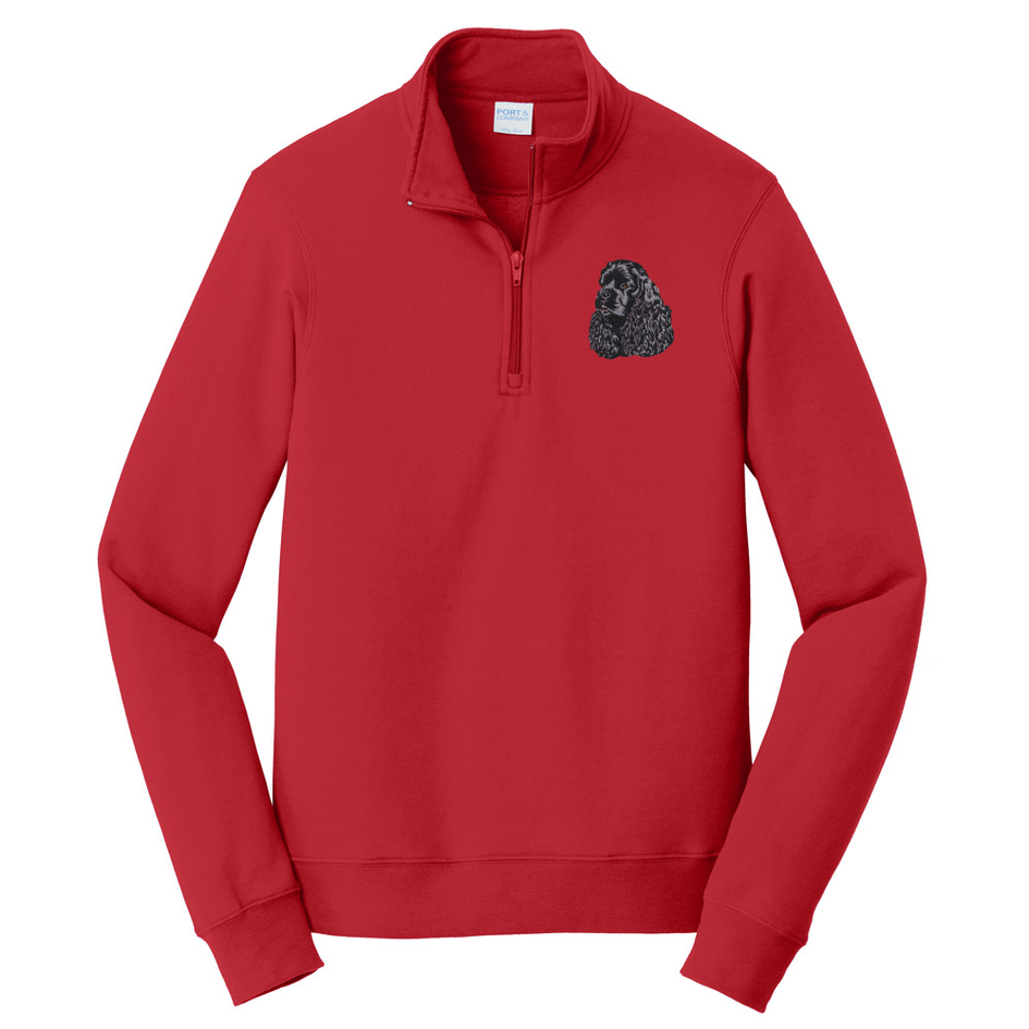 Cocker Spaniel Embroidered Unisex Quarter Zip