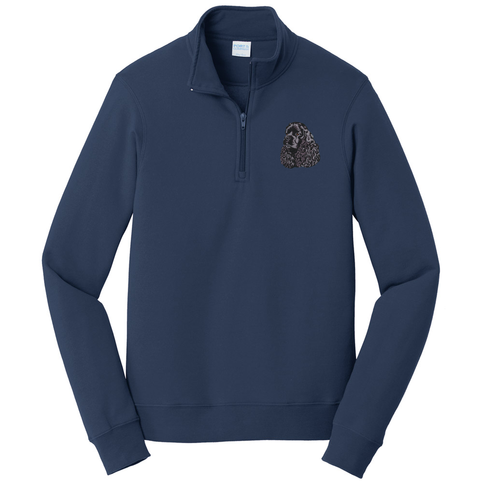 Cocker Spaniel Embroidered Unisex Quarter Zip