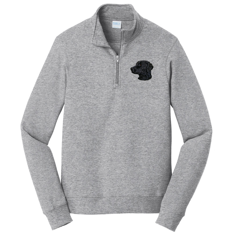 Curly-Coated Retriever Embroidered Unisex Quarter Zip