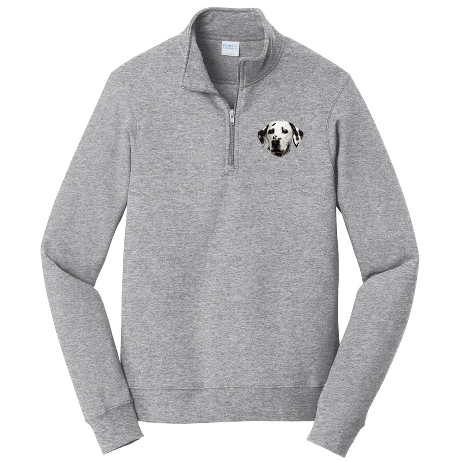 Dalmatian Embroidered Unisex Quarter Zip