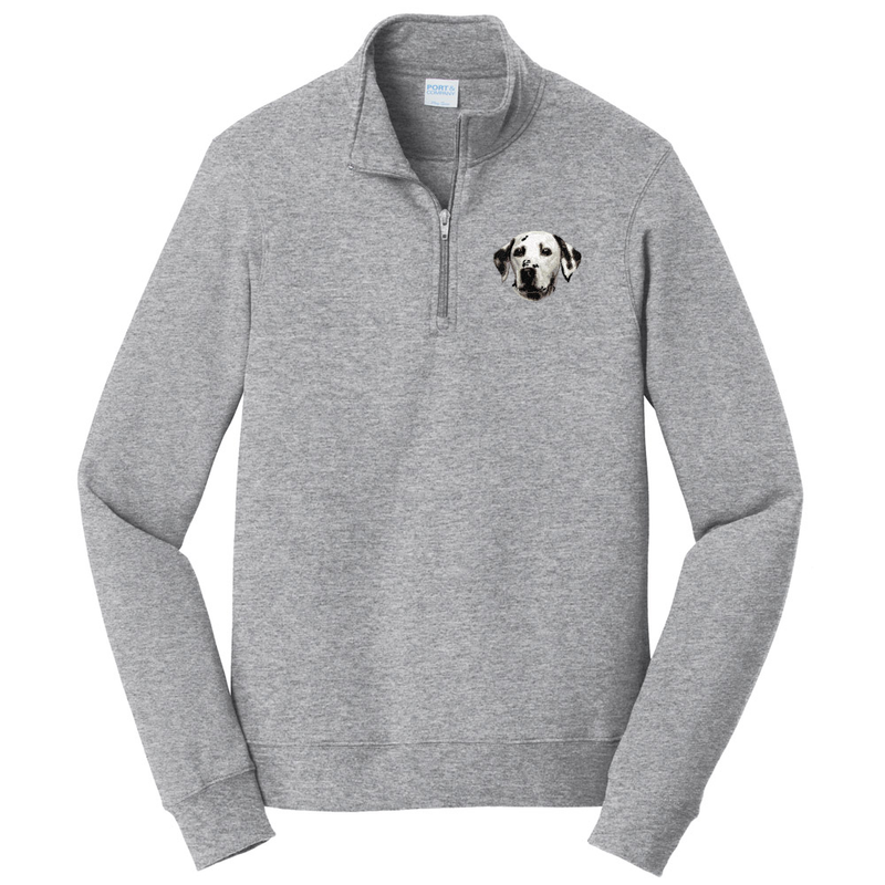 Dalmatian Embroidered Unisex Quarter Zip