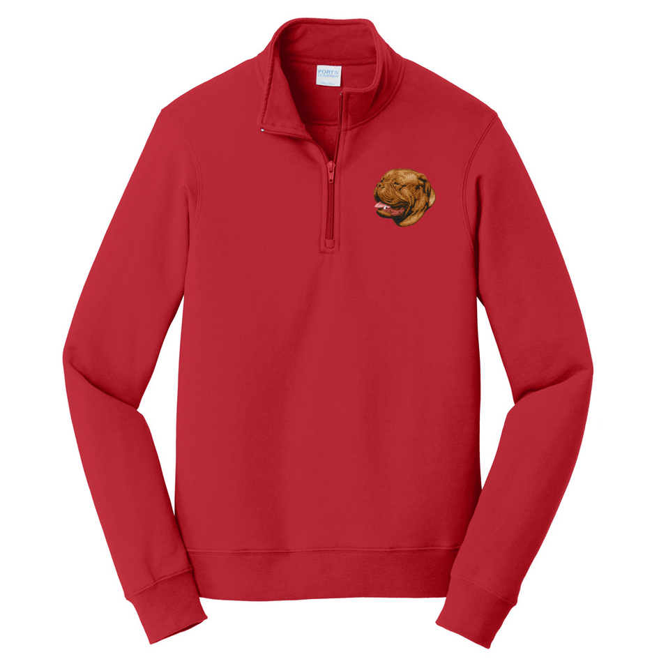 Dogue de Bordeaux Embroidered Unisex Quarter Zip