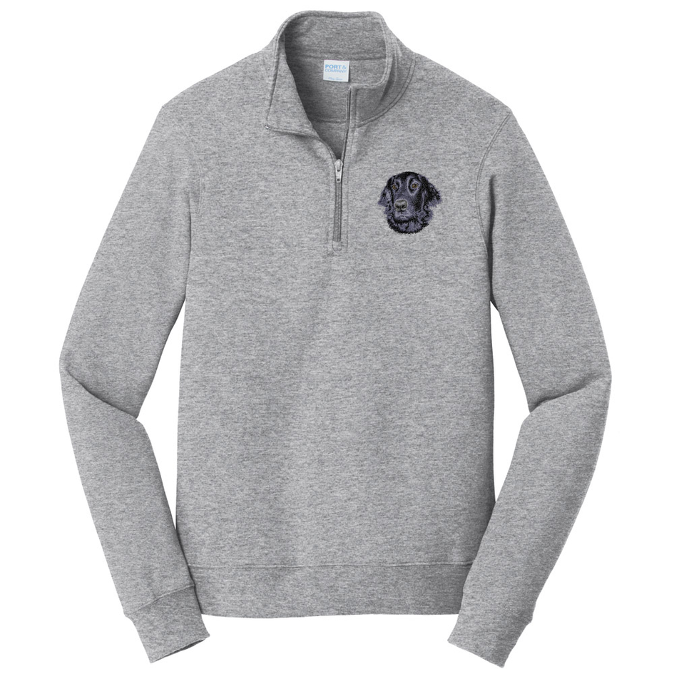 Flat-Coated Retriever Embroidered Unisex Quarter Zip