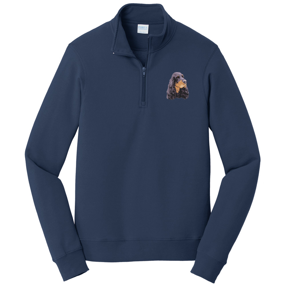 Gordon Setter Embroidered Unisex Quarter Zip