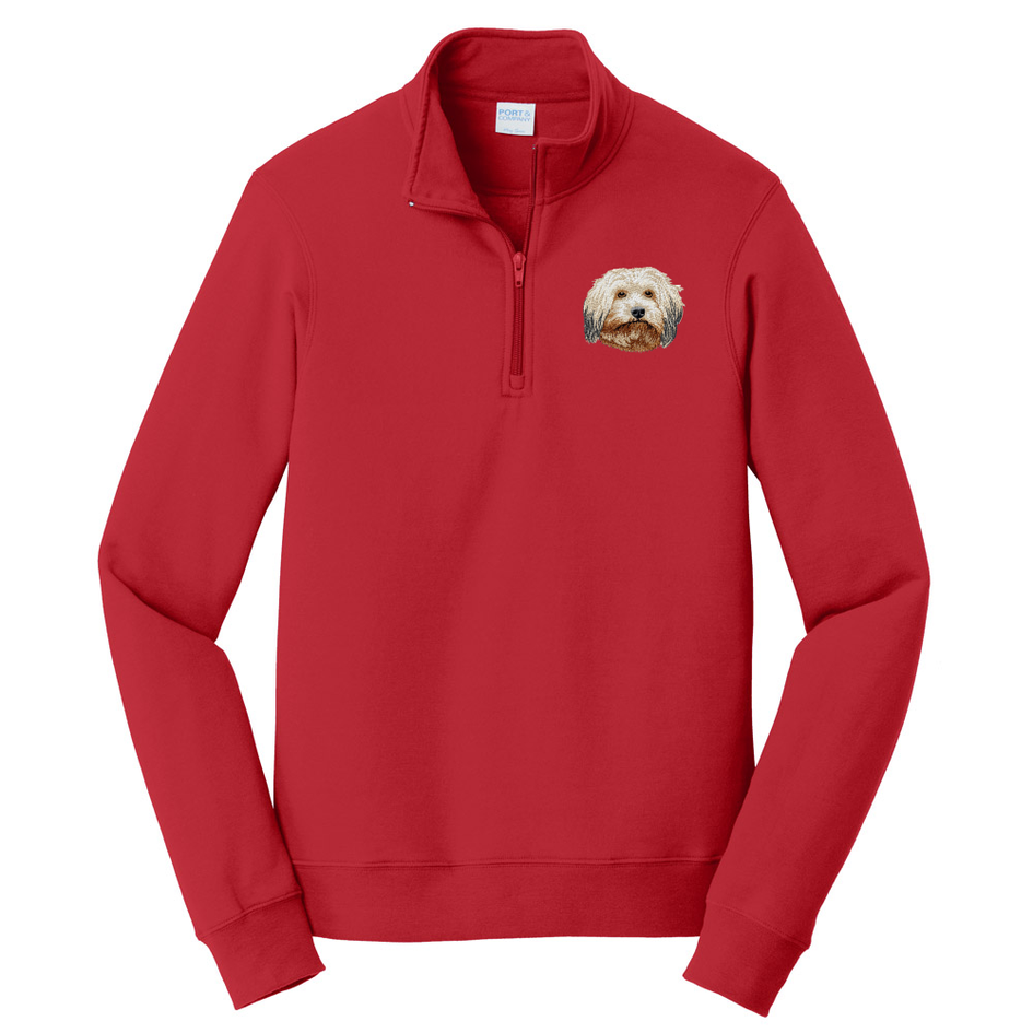 Havanese Embroidered Unisex Quarter Zip