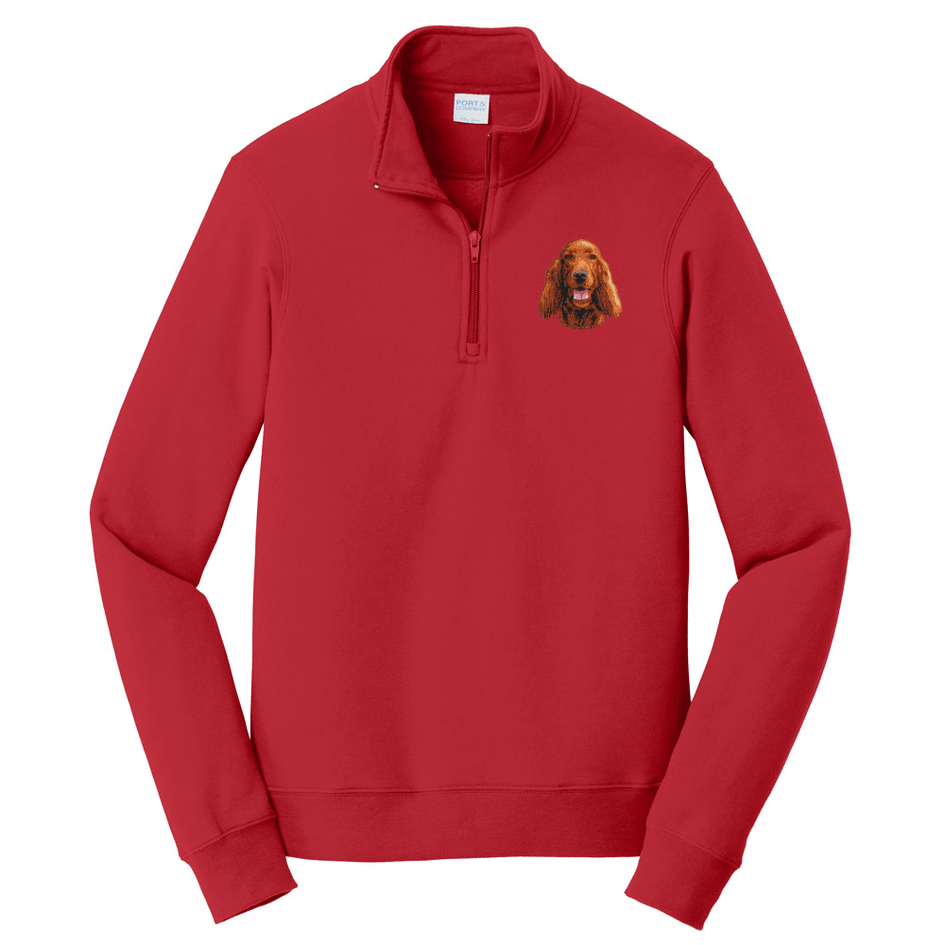 Irish Setter Embroidered Unisex Quarter Zip