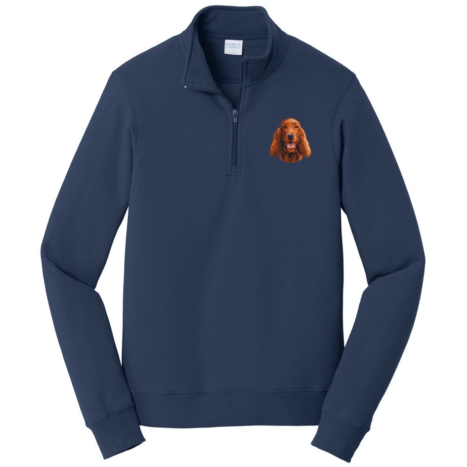 Irish Setter Embroidered Unisex Quarter Zip