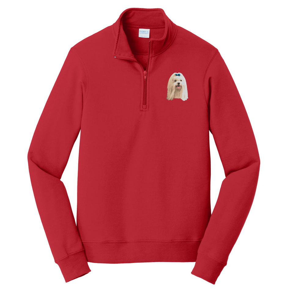 Maltese Embroidered Unisex Quarter Zip