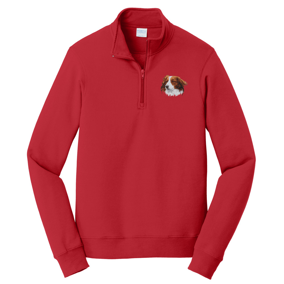 Nederlandse Kooikerhondje Embroidered Unisex Quarter Zip