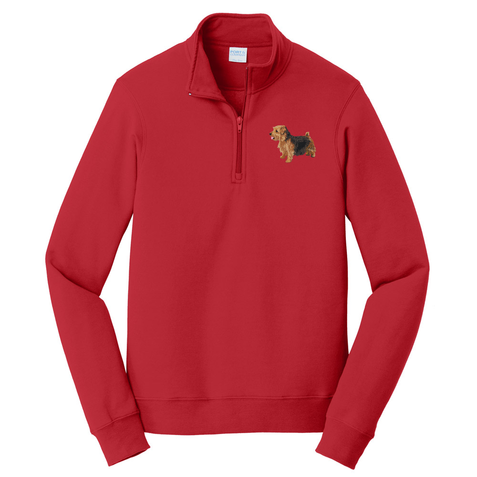 Norfolk Terrier Embroidered Unisex Quarter Zip