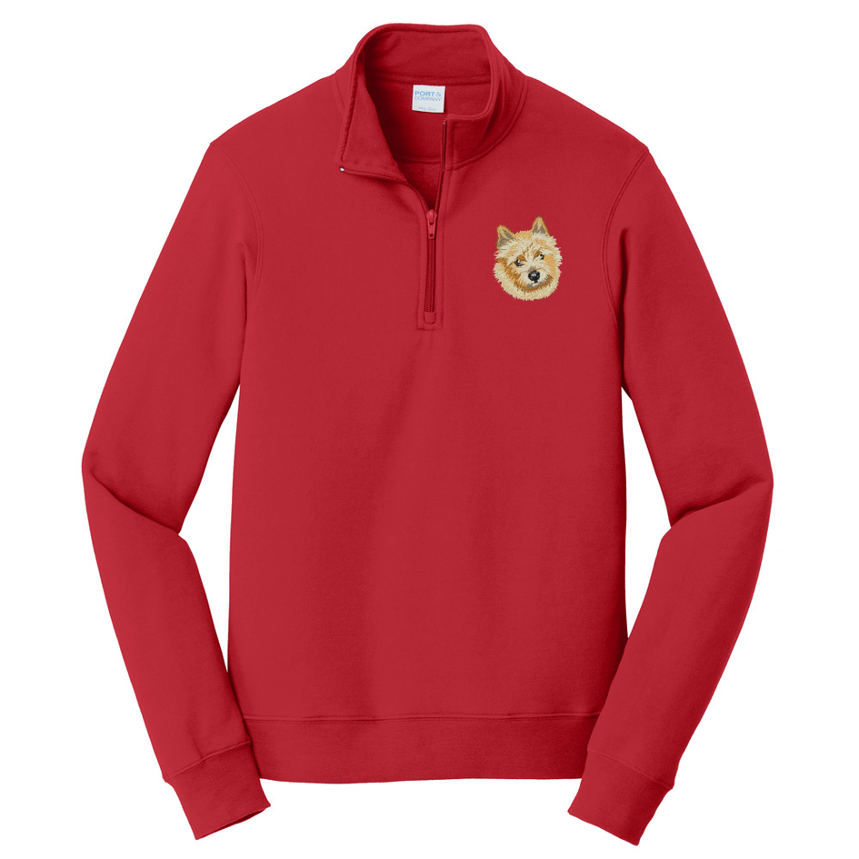 Norwich Terrier Embroidered Unisex Quarter Zip