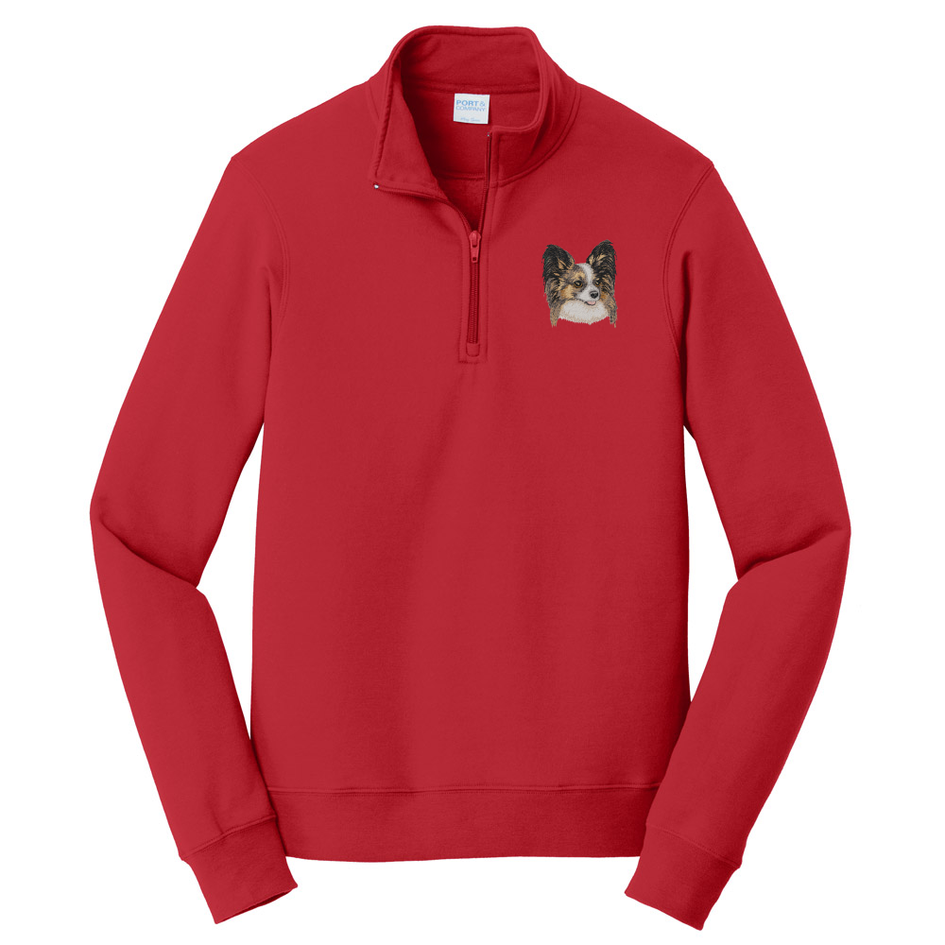 Papillon Embroidered Unisex Quarter Zip