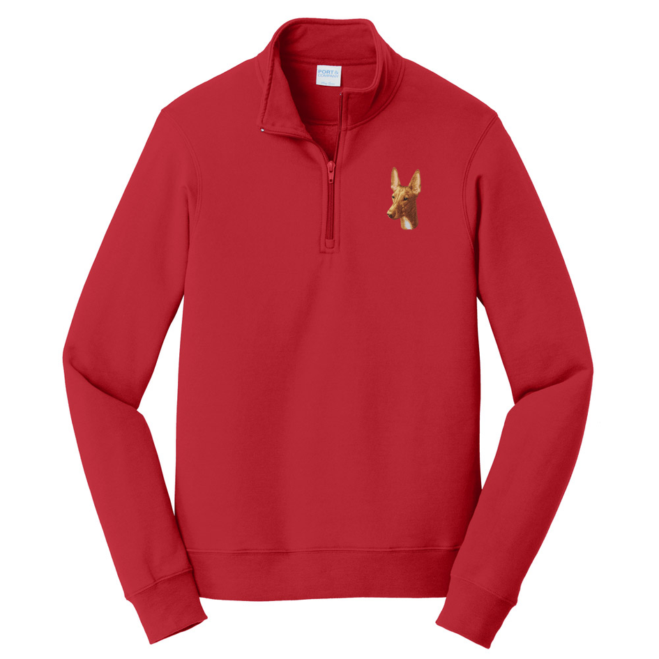 Pharaoh Hound Embroidered Unisex Quarter Zip