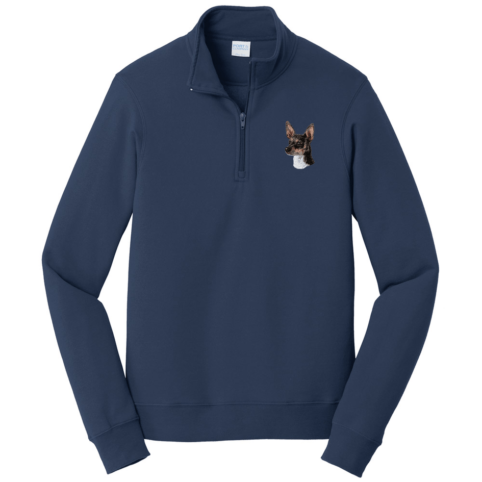 Rat Terrier Embroidered Unisex Quarter Zip