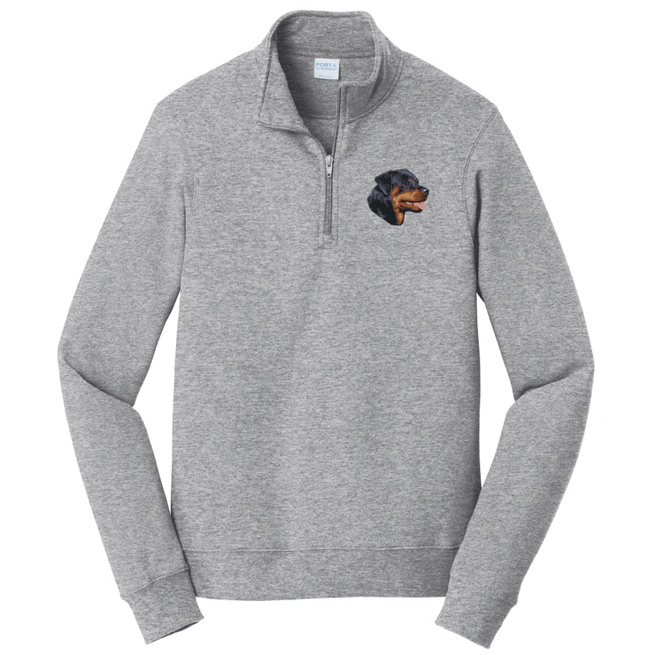 Rottweiler Embroidered Unisex Quarter Zip
