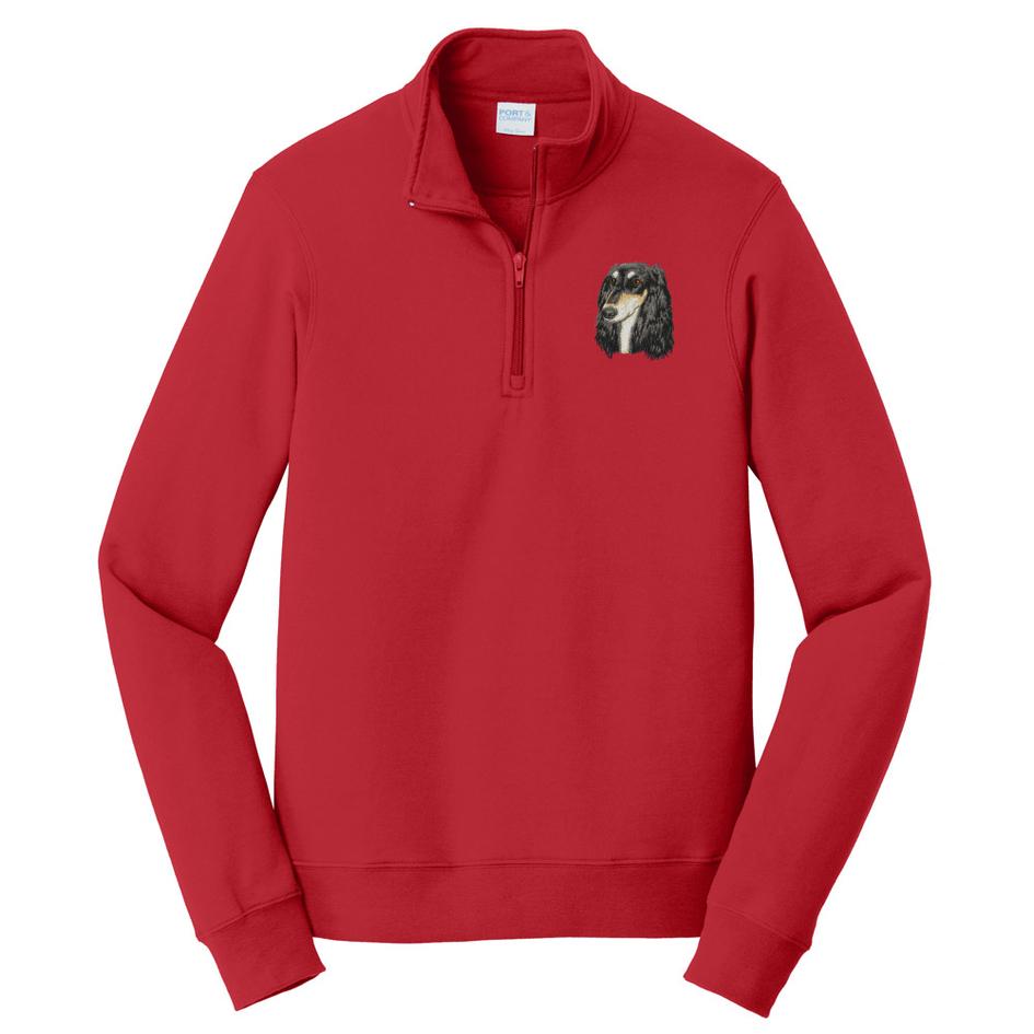 Saluki Embroidered Unisex Quarter Zip