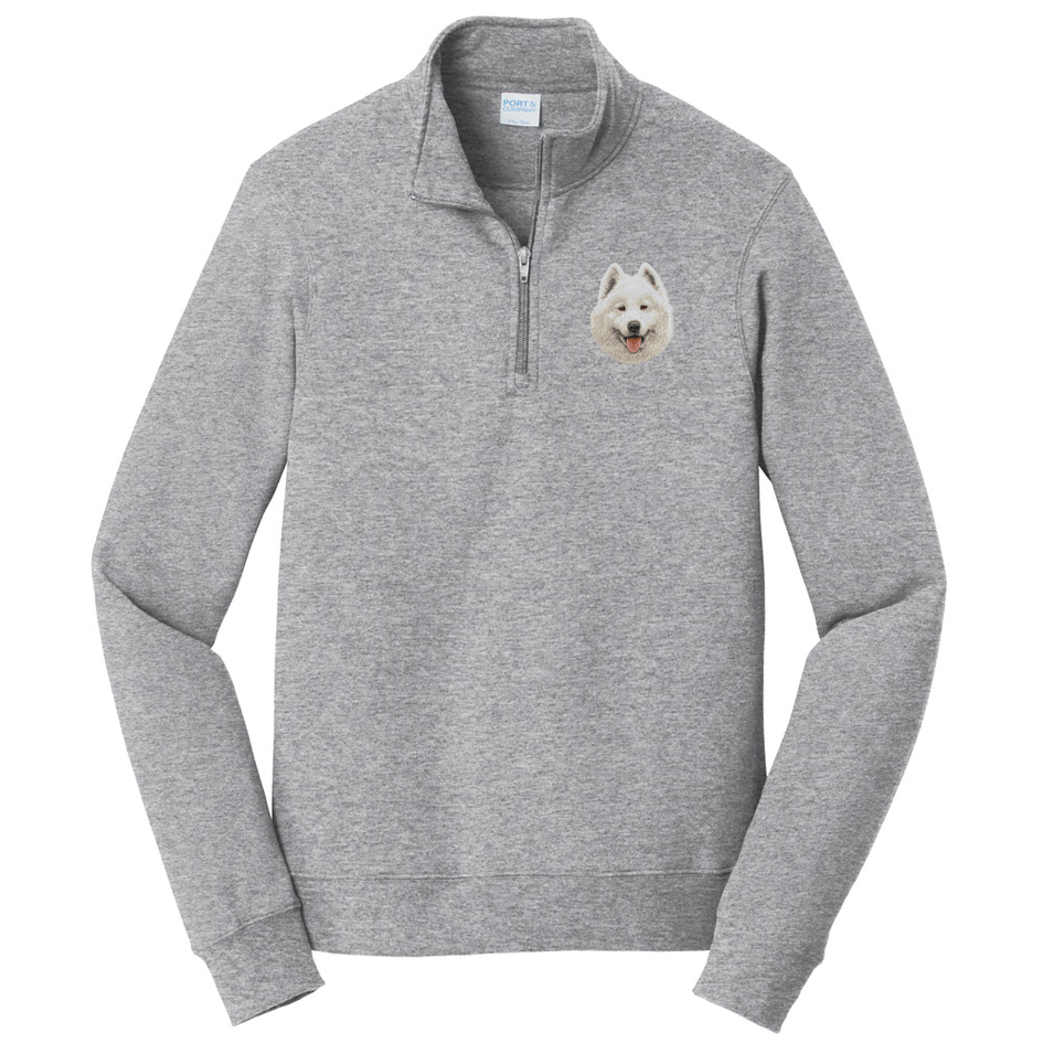 Samoyed Embroidered Unisex Quarter Zip