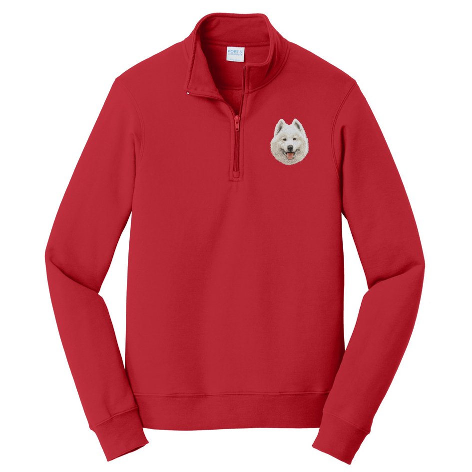 Samoyed Embroidered Unisex Quarter Zip