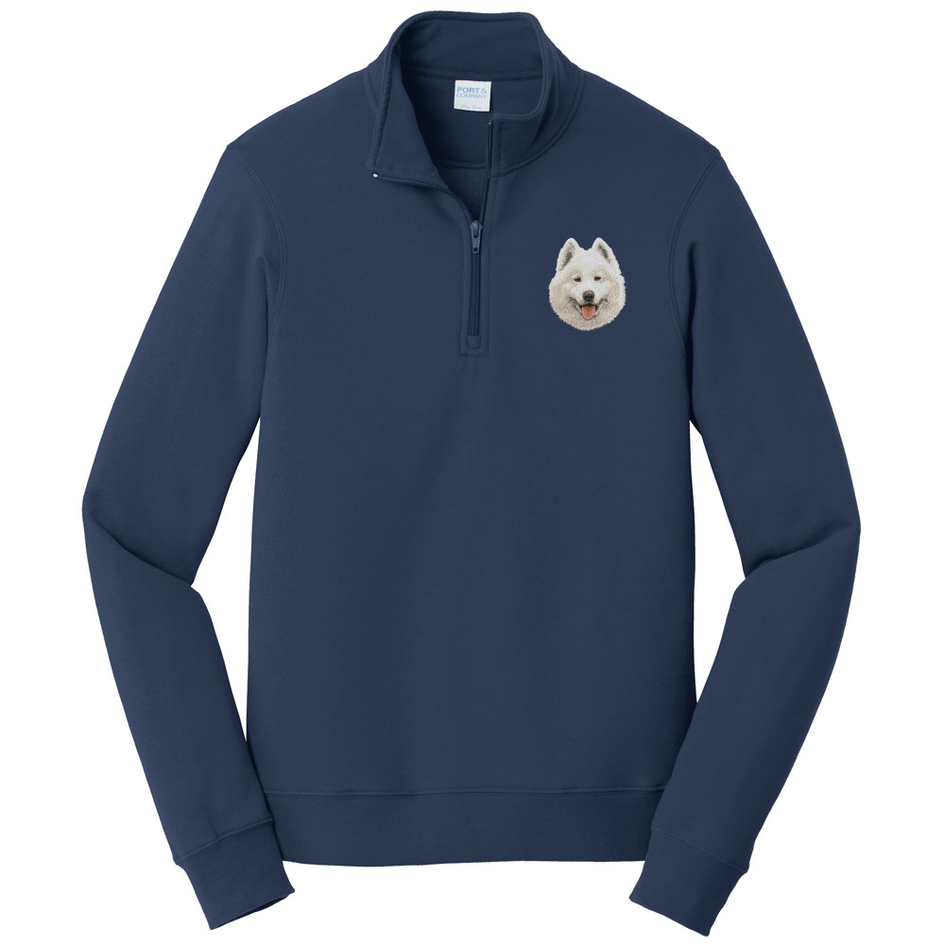 Samoyed Embroidered Unisex Quarter Zip