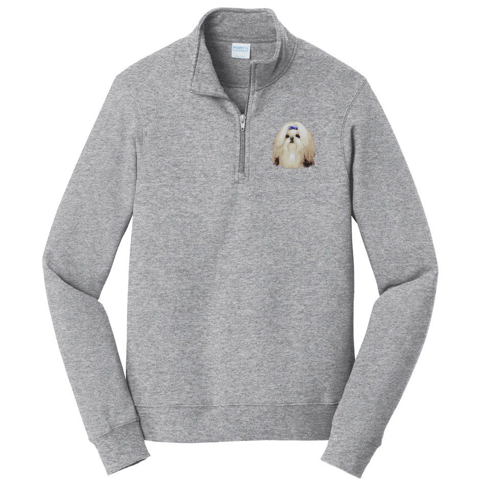 Shih Tzu Embroidered Unisex Quarter Zip