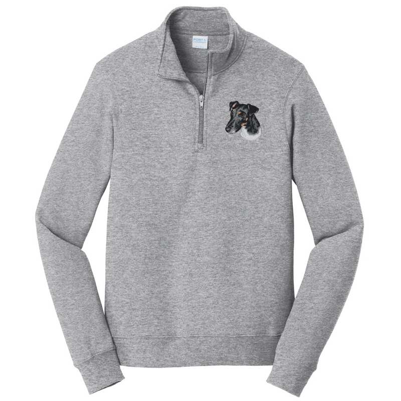 Smooth Fox Terrier Embroidered Unisex Quarter Zip