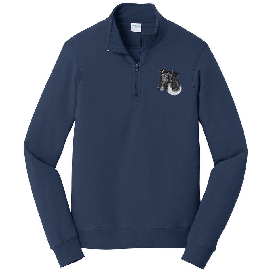 Smooth Fox Terrier Embroidered Unisex Quarter Zip